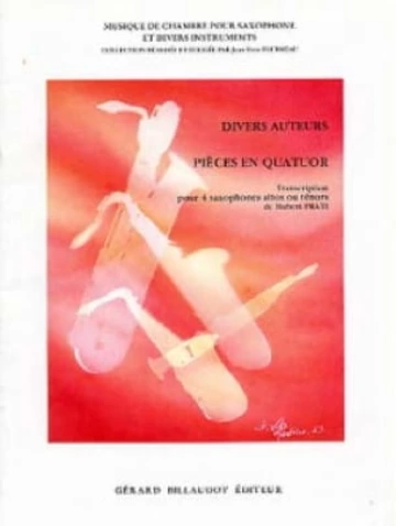Pièces en quatuor, pour 4 saxophones altos ou tenors Visual